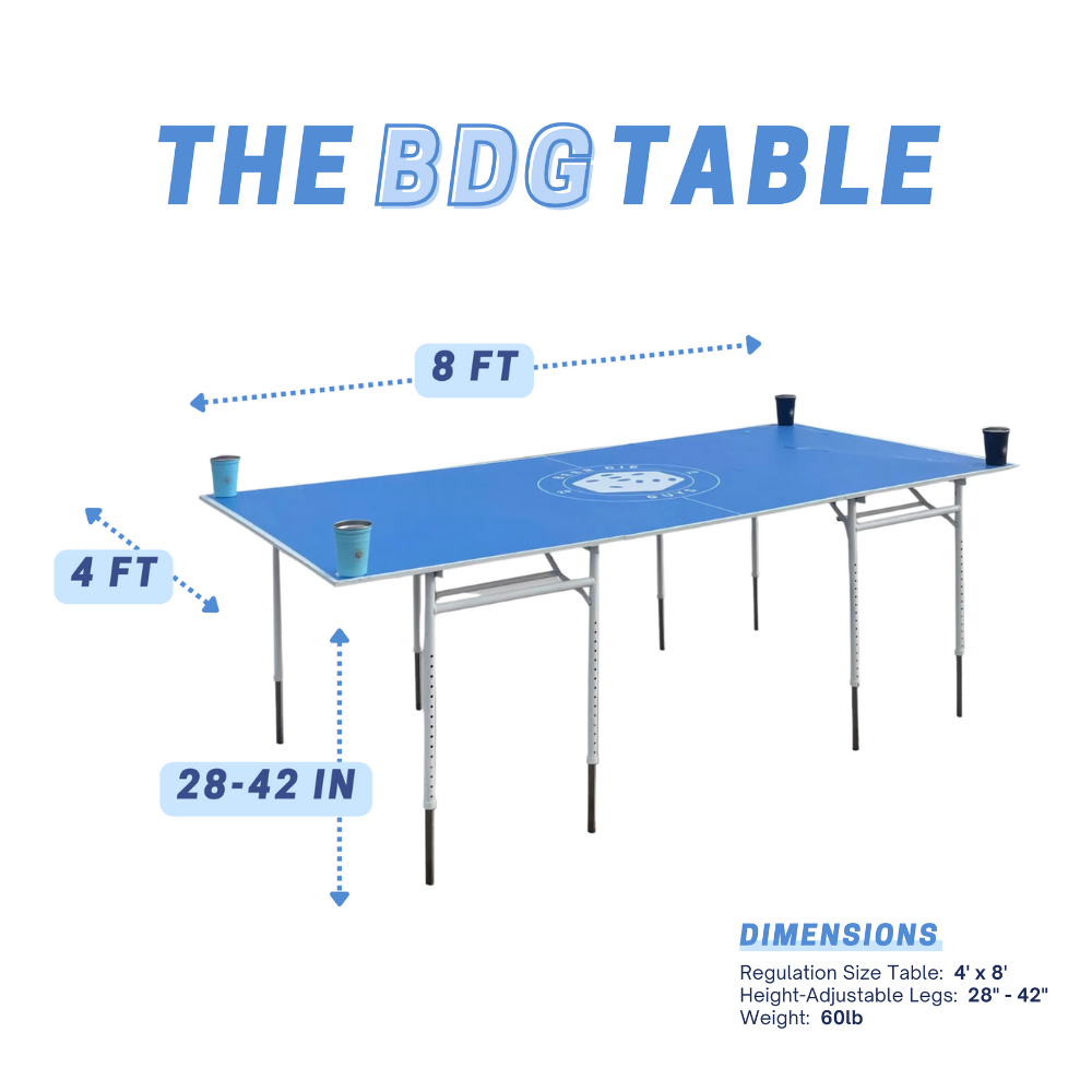 BDG Portable Beer Die Table